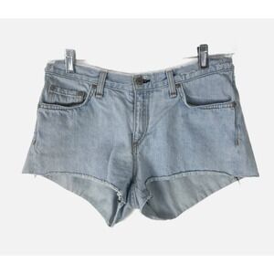 RAG & BONE Acid Wash Distressed Denim Western Beach‎ Cowgirl Cut Off Short Sz 27